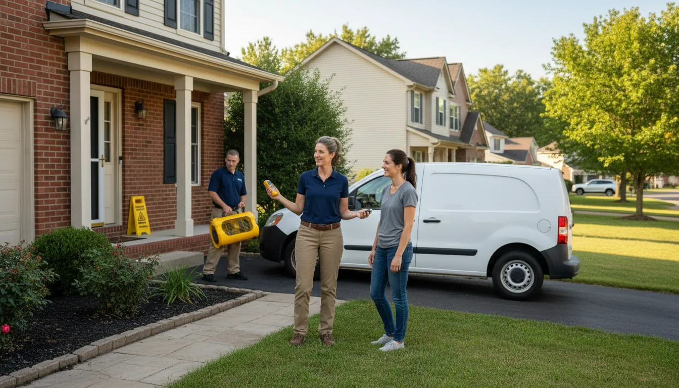 Residential water damage restoration in Winstonville, MS